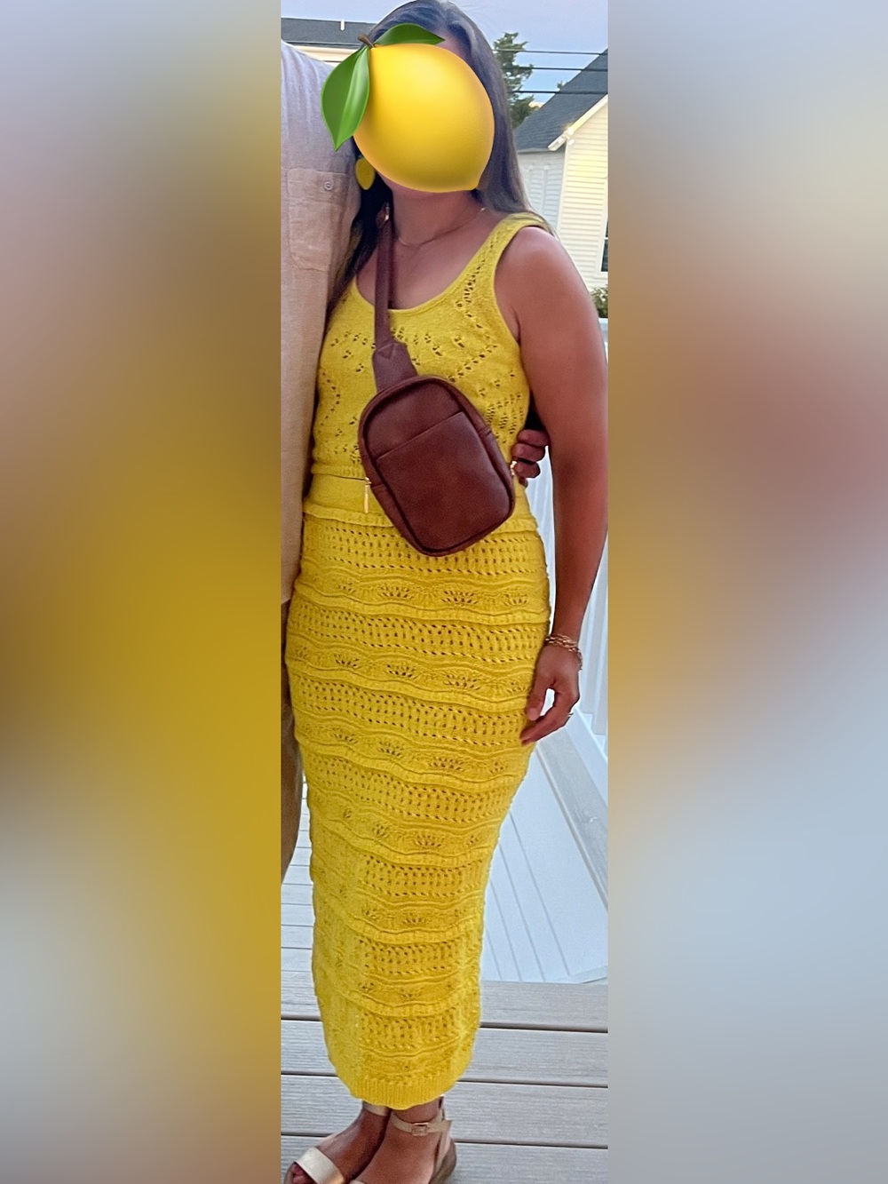 Yellow Knit Tank Midi Set - Picture 3 of 3
